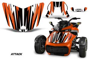 Can Am F3-S Spyder Hood Custom Graphic Kit - All Years