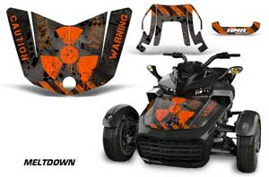 Can Am F3-S Spyder Hood Custom Graphic Kit - All Years