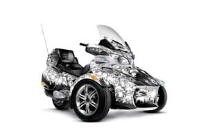 Can Am BRP (RTS) Spyder w/ Trim Kit Graphic Kit