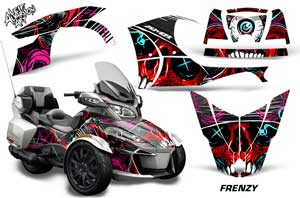 Can Am BRP (RTS) Spyder Graphic Kit - 2014-2016 Frenzy Red