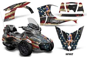Can Am BRP (RTS) Spyder w/ Trim Kit Graphic Kit - 2013-2016 WW2