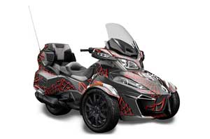 Can Am BRP (RTS) Spyder w/ Trim Kit Graphic Kit - 2013-2016 Widow Maker Red