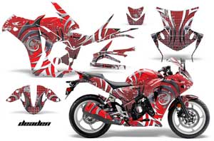 Honda CBR 250R Graphic Kit - 2010-2013 Deaden Red