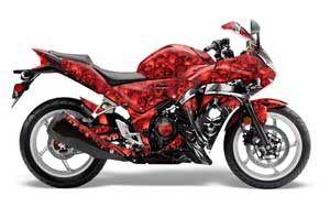 Honda CBR 250R Graphic Kit - 2010-2013 Reaper Red