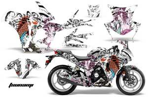 Honda CBR 250R Graphic Kit - 2010-2013 Tsunami White