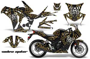 Honda CBR 250R Graphic Kit - 2010-2013 Widow Maker Yellow
