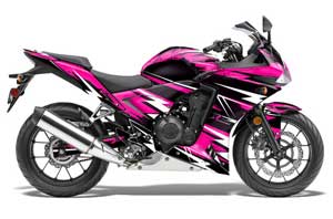 Honda CBR 500R Graphic Kit - 2013-2014 Attack Pink