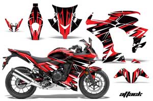 Honda CBR 500R Graphic Kit - 2013-2014 Attack Red