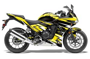 Honda CBR 500R Graphic Kit - 2013-2014 Attack Yellow