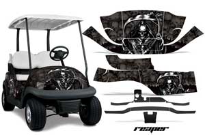 Club Car Precedent I2 Golf Cart Graphic Kit - 2006-2017 Reaper Black