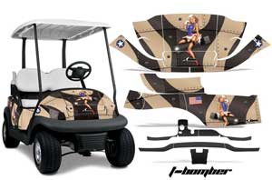 Club Car Precedent I2 Golf Cart Graphic Kit - 2006-2017 T Bomber Tan