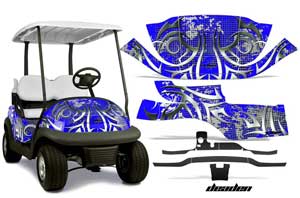 Club Car Precedent I2 Golf Cart Graphic Kit - 2006-2017 Deaden Blue