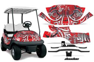 Club Car Precedent I2 Golf Cart Graphic Kit - 2006-2017 Deaden Red