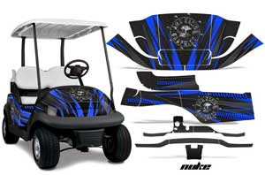 Club Car Precedent I2 Golf Cart Graphic Kit - 2006-2017 Nuke Blue