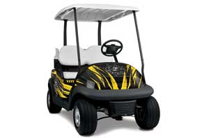 Club Car Precedent I2 Golf Cart Graphic Kit - 2006-2017 Nuke Yellow