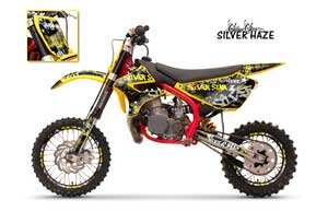 Cobra CX 50 Jr Dirt Bike Graphic Kit - 2003-2011 T Bomber Yellow