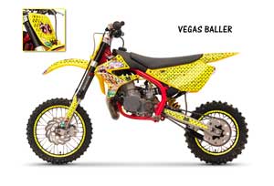 Cobra CX 65 Dirt Bike Custom Graphic Kit - 2007-2011