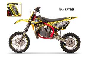 Cobra CX 50 Jr Dirt Bike Graphic Kit - 2003-2011 Motorhead Yellow