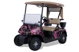 EZ-GO TXT Golf Cart Graphic Kit - 1994-2013 Muddy Girl Pink