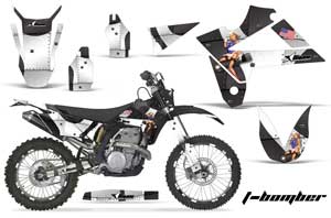 Gas Gas EC 300 Dirt Bike Graphic Kit - 2009-2010 T Bomber White