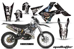 Gas Gas EC 300 Dirt Bike Graphic Kit - 2011-2012 Mad Hatter Black