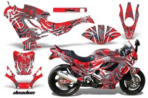 Suzuki GSXR 600F / 750F Katana Graphic Kit - 1988-1997 Deaden Red