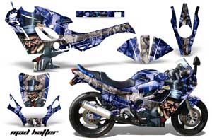 Suzuki GSXR 600F / 750F Katana Graphic Kit - 1988-1997 Mad Hatter Blue