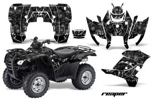 Honda Rancher AT ATV Graphic Kit - 2007-2013 Reaper Black