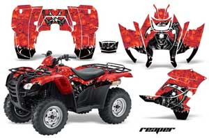 Honda Rancher AT ATV Graphic Kit - 2007-2013 Reaper Red