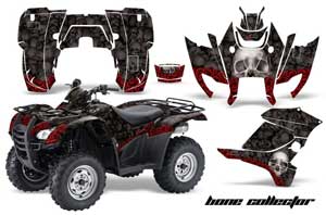 Honda Rancher AT ATV Graphic Kit - 2007-2013 Bone Collector Black