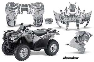 Honda Rancher AT ATV Graphic Kit - 2007-2013 Deaden Silver