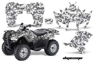 Honda Rancher AT ATV Graphic Kit - 2007-2013 Digi Camo White