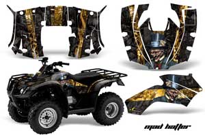 Honda Recon ES Fourtrax ATV Graphic Kit - 2005-2018 Mad Hatter Yellow