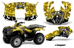 Honda Recon ES Fourtrax ATV Graphic Kit - 2005-2018 Reaper Yellow