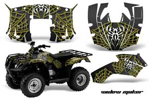 Honda Recon ES Fourtrax ATV Graphic Kit - 2005-2018 Widow Maker Yellow