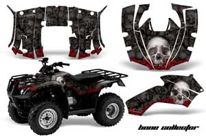 Honda Recon ES Fourtrax ATV Graphic Kit - 2005-2018 Bone Collector Black