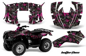 Honda Recon ES Fourtrax ATV Graphic Kit - 2005-2018 Butterfly Pink
