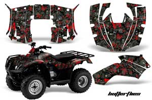 Honda Recon ES Fourtrax ATV Graphic Kit - 2005-2018 Butterfly Red