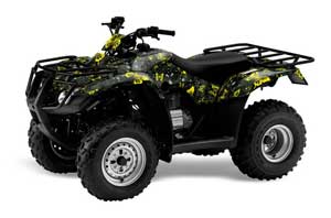 Honda Recon ES Fourtrax ATV Graphic Kit - 2005-2018 Butterfly Yellow