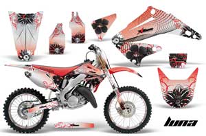 Honda CR125 Dirt Bike Graphic Kit - 1995-2015 Luna Red