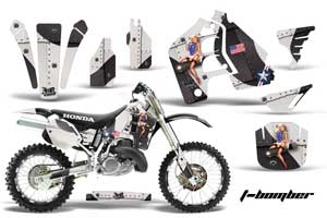 Honda CR500 Dirt Bike Graphic Kit - 1989-2001 T Bomber Black