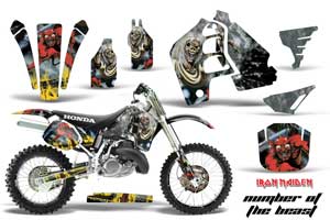 Honda CR500 Dirt Bike Graphic Kit - 1989-2001 Number of the Beast