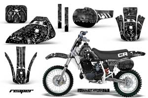 Honda CR60 Dirt Bike Graphic Kit - 1984-1985 Reaper Black