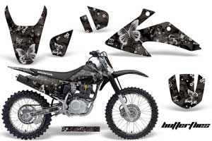 Honda CRF150 F Dirt Bike Graphic Kit - 2008-2014 Butterfly Black