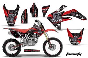 Honda CRF150 R Dirt Bike Graphic Kit - 2007-2016 Toxicity Red
