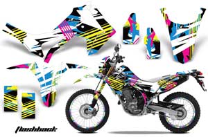 Honda CRF250 M Enduro Dirt Bike Graphic Kit - 2013-2016 Flashback