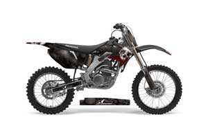 Honda CRF250 R Dirt Bike Graphic Kit - 2004-2013 Bone Collector Black