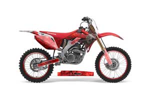 Honda CRF250 R Dirt Bike Graphic Kit - 2004-2013 Bone Collector Red