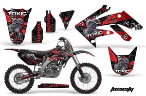 Honda CRF250 R Dirt Bike Graphic Kit - 2004-2013 Toxicity Red