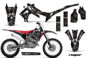 Honda CRF250 R Dirt Bike Graphic Kit - 2014-2017 Reaper Black